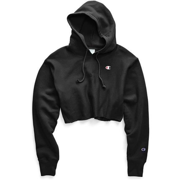 Champion Womens Reverse Weave Cropped Cut Off Hood - Picture 1 of 5